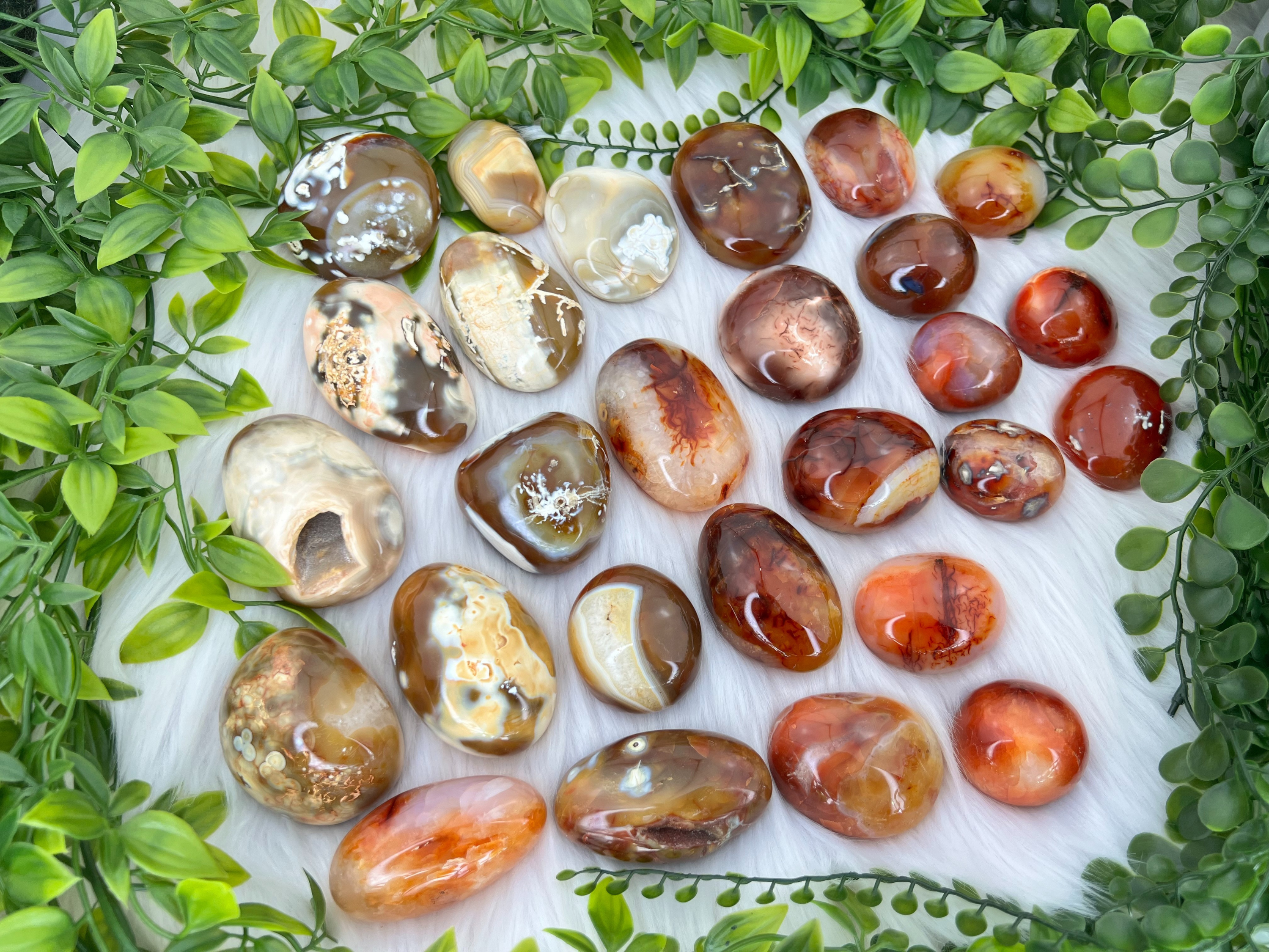 carnelian palmstones